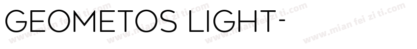 geometos light字体转换